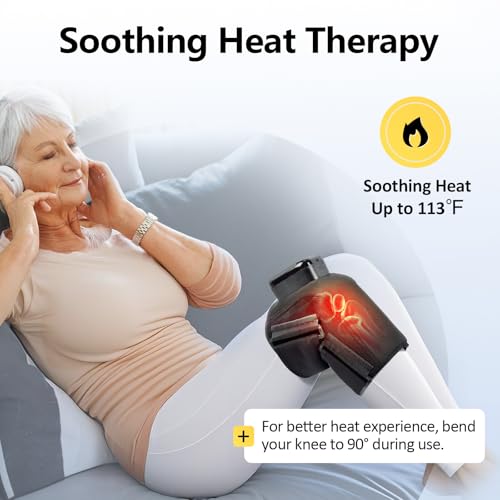 Comfytemp Air Compression Therapy Device K1006, Cordless Knee Massager for Circulation and Pain Relief, FSA Eligible HSA H...