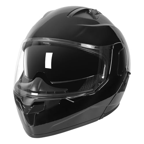 SPARK Adult Modular Motorcycle Helmet Dot Certified Flip-Up Dual Visor Full Face Helmets for Men & Women Moto ATV UTV Snow...