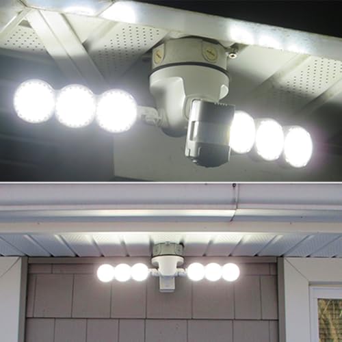 Sansi 45W Motion Sensor Outdoor Flood Light, 6000Lm, 5000K, White, C2440-Mw-45W, 4 Modes, 320° Wide Angle