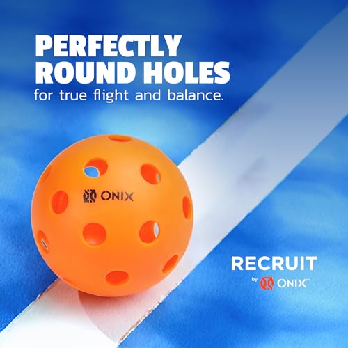 Onix Recruit Ready-to-Play Indoor Pickleball Balls with Superior Welding Design