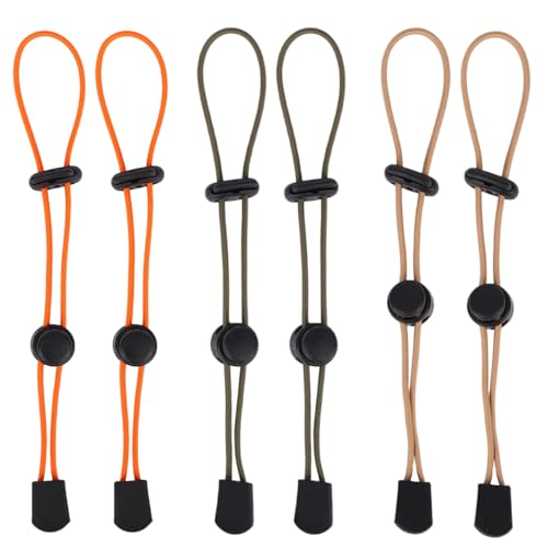 6 Pcs Hiking Pole Holders, Three Colors Portable Trekking Climbing Stick Backpack Elastic Straps for Trekking Poles Walkin...