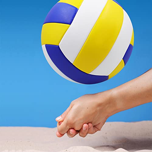 ABAJI Volleyball Official Size Soft Surface Training Practice Indoor Outdoor Gift for Kids Come with Pump Needle