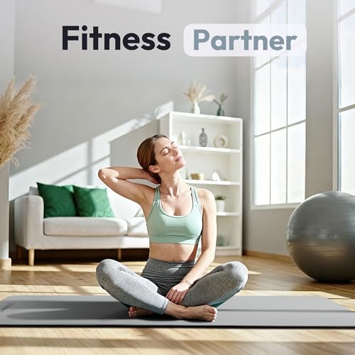 UMINEUX Extra Thick Yoga Mat, 10MM (2/5") Yoga Mat Non Slip, POE Yoga Mats for Women Men, 72"x24", Great for Workout, Yog...