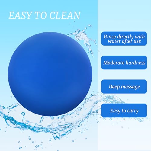 ZUFECY Massage Ball for Foot & Back, 2.5 Inch Rubber Trigger Point Therapy Ball - Myofascial Release Tool for Yoga, Planta...