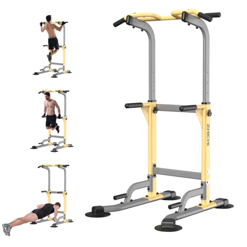 Z ZHICHI Pull Up Dip Station For Home Gym Strength Training Fitness Workout Station Chin-Ups Push-Ups Pull-Ups Dip-Ups 330...