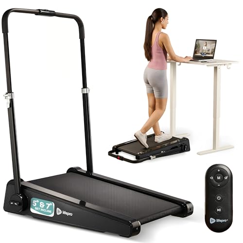 LifePro PacerMini Compact Small Walking Pad Treadmill with Incline – Under Desk Walking Treadmill for Home Mini Apartment...