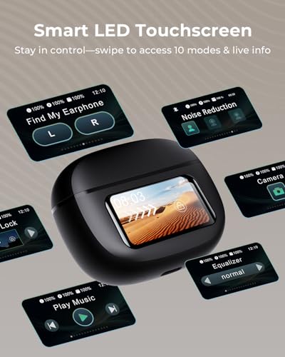 Wireless Earbuds, Ear Buds Active Noise Cancelling with Charging Case, 6.0 Bluetooth Earbuds with AI Clear Calls, 40H Play...