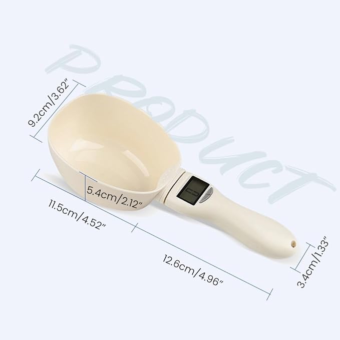 Digital Measuring Spoon, 2026 New Digital Food Measuring Scoop Scale 800g / 0.1g High Precision with LCD Screen, Household Weighing Scoop for Kitchen (3Pcs)