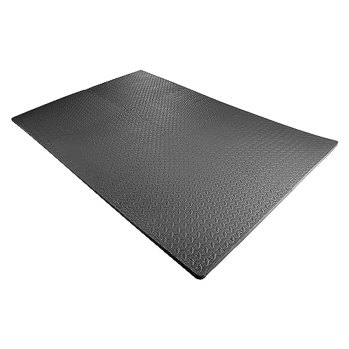 BalanceFrom 24x24 Inch EVA Interlocking Foam Exercise Tile Mat – Non-Slip Puzzle Flooring for Home Gym, Fitness Studio, or...