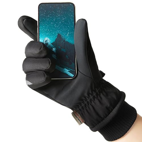 CLeemuziN Women Ski Snow Gloves Windproof Thermal Gloves Men Winter Warm Glove Mitts Touchscreen for Skiing/Cycling/Working