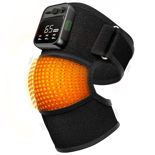 KlugPop Knee Massager with Heat for Pain Relief V5.0[2026 Upgraded] - Electric Cordless Heated Knee Brace with 6 Heat Leve...