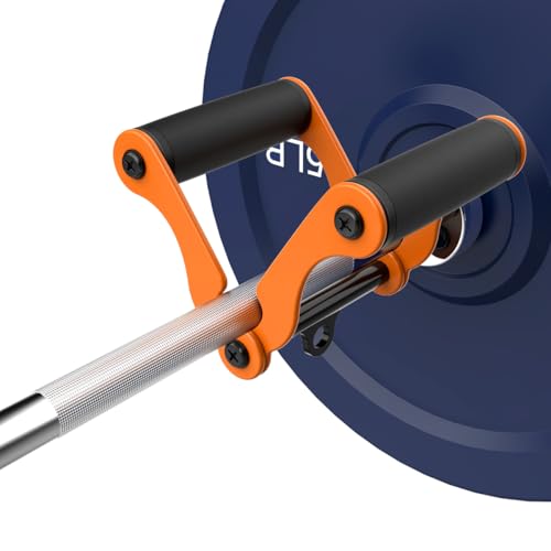 veimia V Bar T-Bar Row Landmine Handle Attachment for Barbell Bars, Solid Mine Double D Row Handle Grips with Non-Slip Rub...