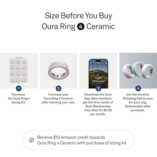 Oura Ring 4 Ceramic Petal - Size 4 - Size Before You Buy
