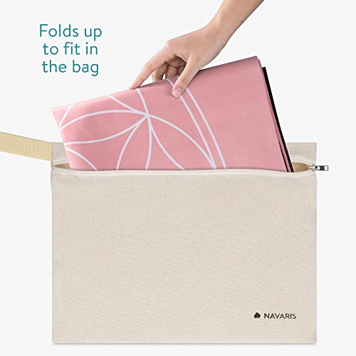 Navaris Foldable Yoga Mat for Travel - 1/16" (1.5mm) Thick Exercise Mat for Pilates, Workout, Gym, Fitness - Non-Slip Fold...