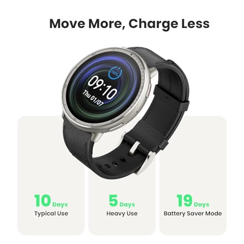 Amazfit Active 2 Premium Smart Watch Fitness Tracker (Round) for Android & iPhone, 10 Day Battery, Water Resistant, GPS Ma...