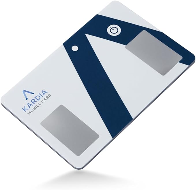 KardiaMobile Card Credit-Card Sized EKG, Medical-Grade & FDA-Cleared Personal Heart Monitor, Carry in Wallet, Bluetooth-En...