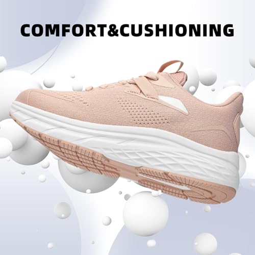 RUGSTAR Womens Walking Shoes Wide Toe Box Running Tennis Shoes Lightweight Breathable Wide Sneakers Cushioning Comfort Gym...