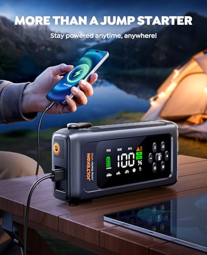 JOLTEKON Car Battery Jump Starter with Air Compressor 4500A 150PSI, Car Jumper Starter Portable (9L Gas/8L Diesel), Jump B...