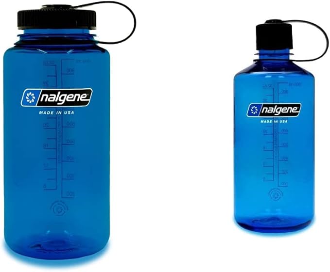 Nalgene Sustain Tritan BPA-Free Water Bottle Made with Material Derived from 50% Plastic Waste, 32 OZ, Wide Mouth