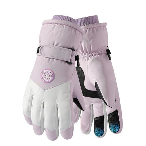 apaepr Winter Ski Gloves for Men & Women, Waterproof Insulated Cold Weather Work Gloves, Touchscreen Snow Gloves for Skiin...