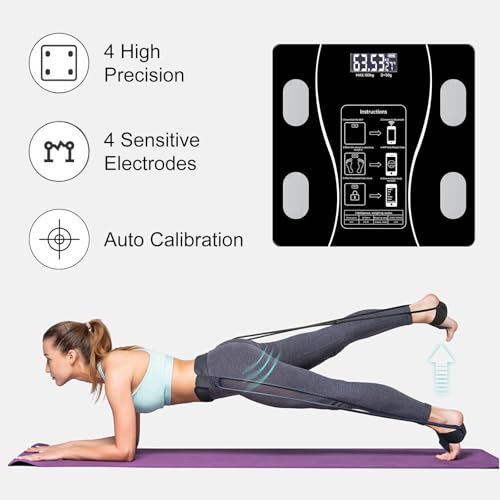 Intelligent Body Fat Scale, a Simple and Practical Digital Scale That can be Connected to a Mobile Digital Bathroom Scale ...