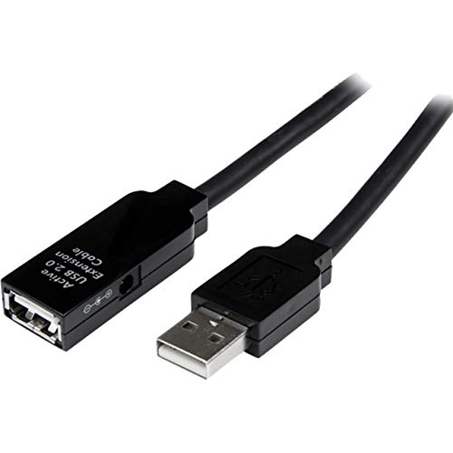 StarTech.com 10m USB 2.0 Active Extension Cable M/F - 10 meter USB 2.0 Repeater / Extender Cable USB A (M) to USB A (F) 10...