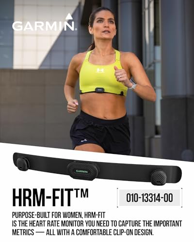 Wearable4U Garmin HRM-Fit - Women Heart Rate Real-Time Monitor w/a Comfortable Clip-on for Sports Bras | Up to 1 Year Batt...