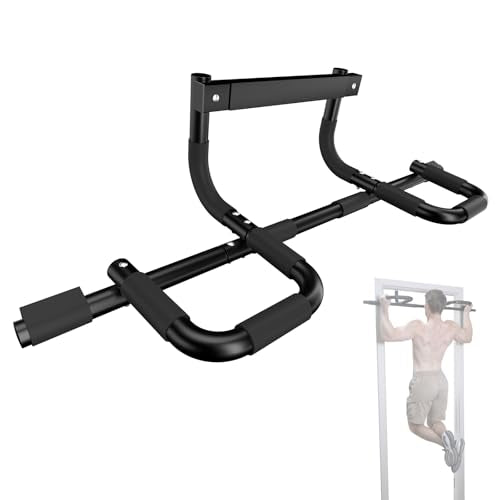 NOWAKE New Version Multi-Grip Pull up bar For Doorway,330lbs Heavy Duty 47.3 Inch Extra Width Portable Functional Ergonomi...