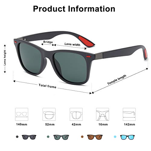 SOJOS Polarized Sports TR90 Sunglasses for Running Cycling Fishing Golf Driving SJ2101