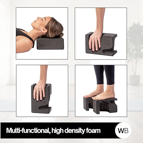 WRISTBuddy® Yoga Blocks 2-Pack (Left + Right) — Ergonomic, Hand-Shaped EVA Blocks for Wrist Relief & Better Grip | Doctor-...