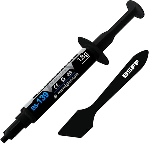 BSFF Thermal Paste, 1.8g with Toolkit CPU Paste Thermal Compound Paste Heatsink for IC/Processor/CPU/All Coolers, Carbon B...
