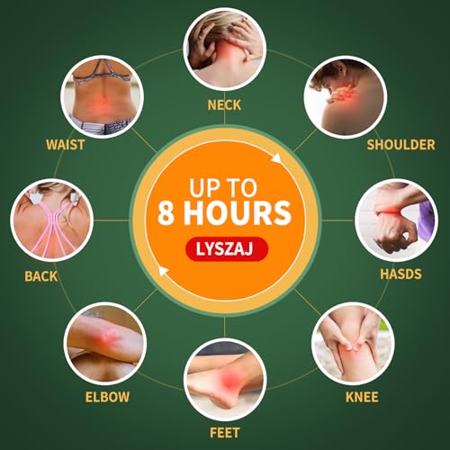 36Pcs Knee Patches,Wormwood Extract Sticker 8-Hour Heat Patches of Joint for Knee, Back, Neck, Shoulder