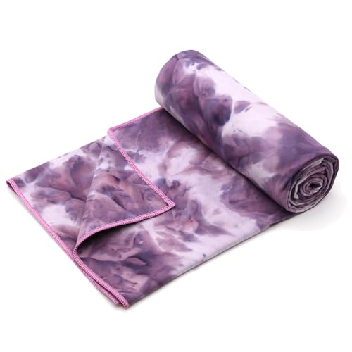 Eunzel Hot Yoga Towel Non-Slip Yoga Mat Towel Ultra-Absorbent Microfiber Towel for Hot Yoga, Pilates，Bikram and Workout 2...