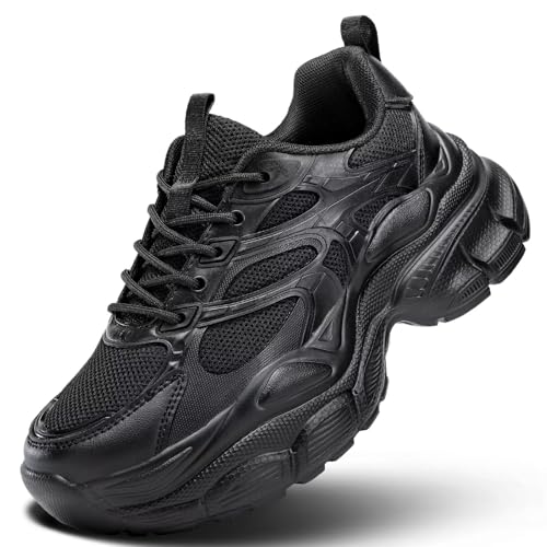 Women's Road Running Shoes Non Slip Ladies Walking Fashion Athletic Chunky Sneakers Work Gym Lightweight Mesh Soft Sole