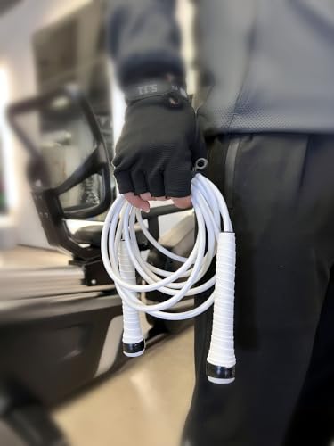 IDOU Boxing Jump Rope - Tangle-Free, 16% Heavier than Regular PVC Ropes, Adjustable Length, Hand-Wrapped Anti-Slip Grip Ba...