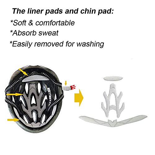 UPANBIKE Adult Bike Helmet - One-Piece Adjustable Safety Protection for Mountain & Road Bikes