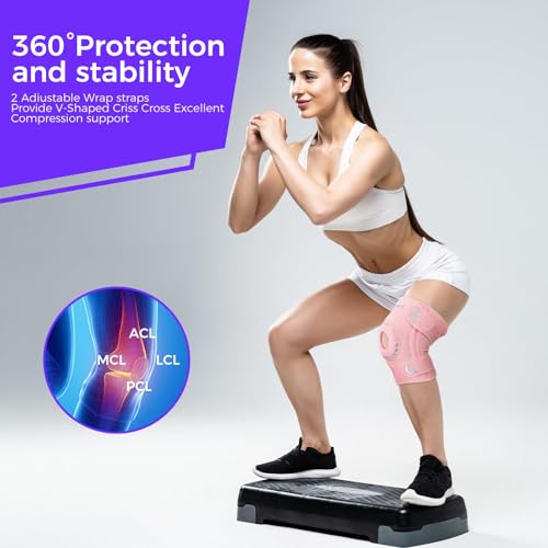 Knee Support Brace for Women Men, Adjustable Knee Compression Sleeve Brace Patellar Pad Tendon - Arthritis Pain, Meniscus ...