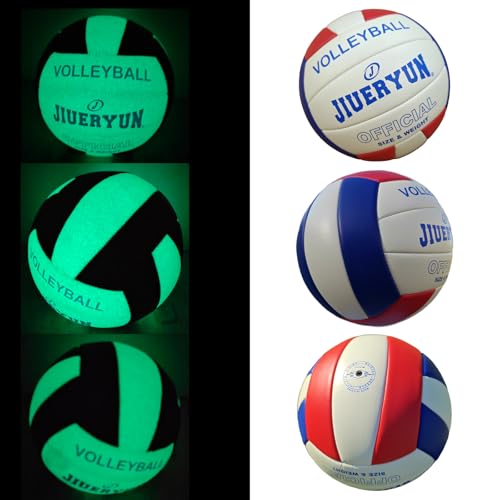 JIUERYUN Volleyball, Waterproof Indoor Outdoor Volleyball for Beach Game Gym Training (Official Size 5)