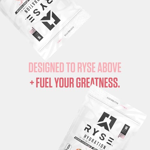 RYSE Hydration Electrolyte Powder Drink Mix Packets - Pink Splash - Sugar-Free Full Spectrum Electrolytes with Essential V...