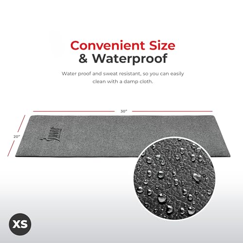 Sunny Health & Fitness Non-Slip Home Gym Mat – Workout Floor Protection Foam Pad for Treadmill, Bike, Elliptical, Yoga and...