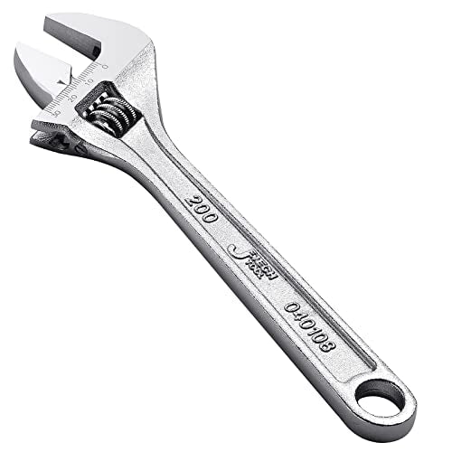 Jetech 8-Inch Adjustable Wrench - Professional Heavy Duty Spanner Chrome Vanadium Steel Shifter Spanner with Metric Scale ...