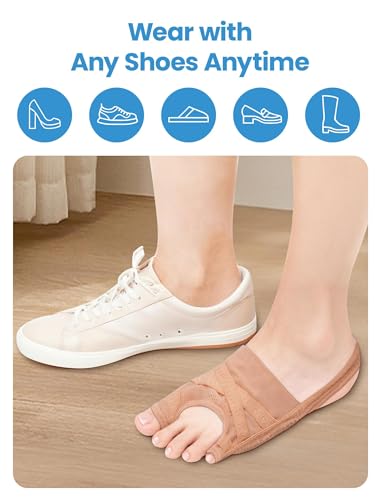 Habioer Bunion Corrector for Women & Men, Breathable Toe Straightener for the Thumb and Little Toe, Comfortable & Adjustab...