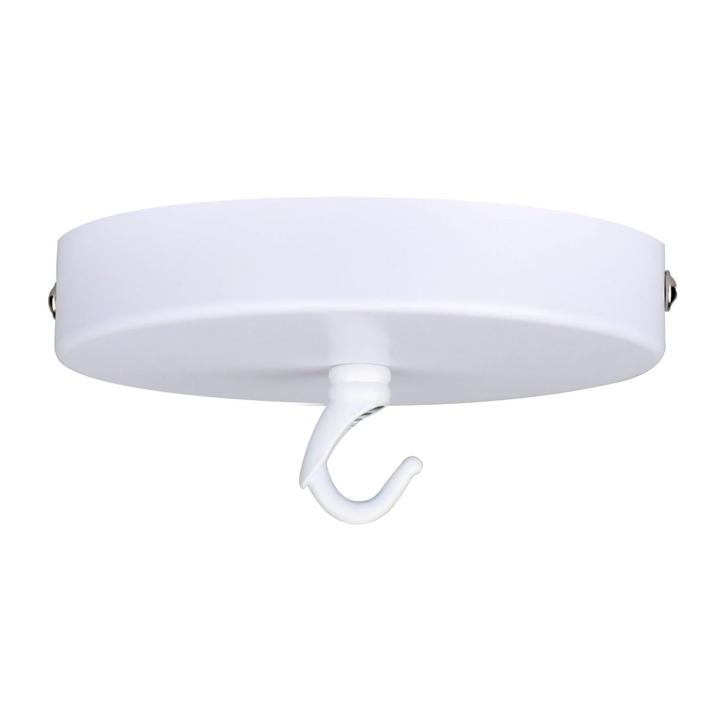 Helunsi Ceiling Canopy Kit - 4-3/4 White Aluminum Chandelier Plate, Rated 20Lbs, Includes Hook, Pack Of 1