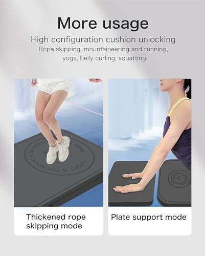 Knsbk Rope Skipping Sports Shockproof Exercise Mat, All-Purpose Extra Thick High Density Anti-Tear Exercise Yoga Mat, Non ...