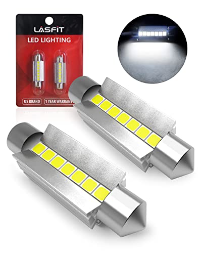 LASFIT Super Bright 42MM LED Festoon 41MM 211-2 578 212-2 LED Use for Dome Map Door Interior Door Trunk Glove Box Lights 6...