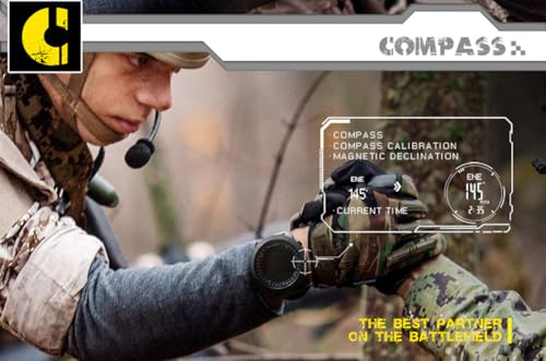 NORTH EDGE Military Watch for Men Large Face Tactical Survival Digital Wrist Watch with Altimeter, Compass, Barometer, Wat...