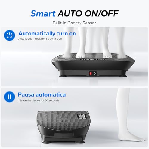 MERACH Vibration Plate Exercise Machine, Whole Body Workout Equipment for Women, Bluetooth and Silicone Pedal, Vibration P...