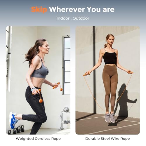 LVPIMAN Smart Jump Rope, Wireless Jumping Rope, Supports Game App Interaction, Suitable for Home and Gym exercise, Fitness...
