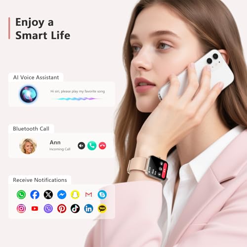 Blackview 2026 Fitness Tracker (Answer/Make Calls), Smart Watch for Men and Women with Heart Rate/SpO2/Sleep Monitor/2 Str...