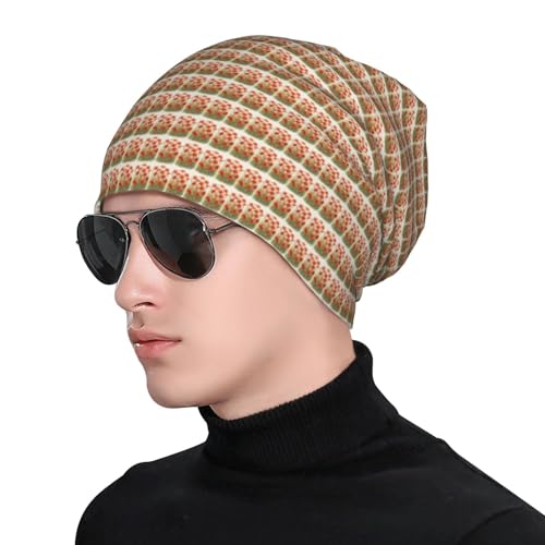 sackhg Poppy Flowers Print Winter Beanie Hat Men Women Soft Lightweight Thermal Cap for Outdoor Skiing Wear Black